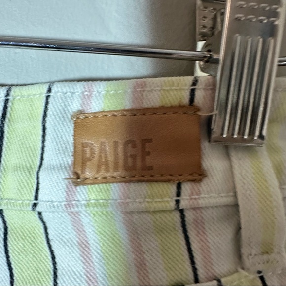 Paige Jimmy Jimmy Pink Lemonade Striped Skinny Jeans Size 25 - Picture 3 of 8
